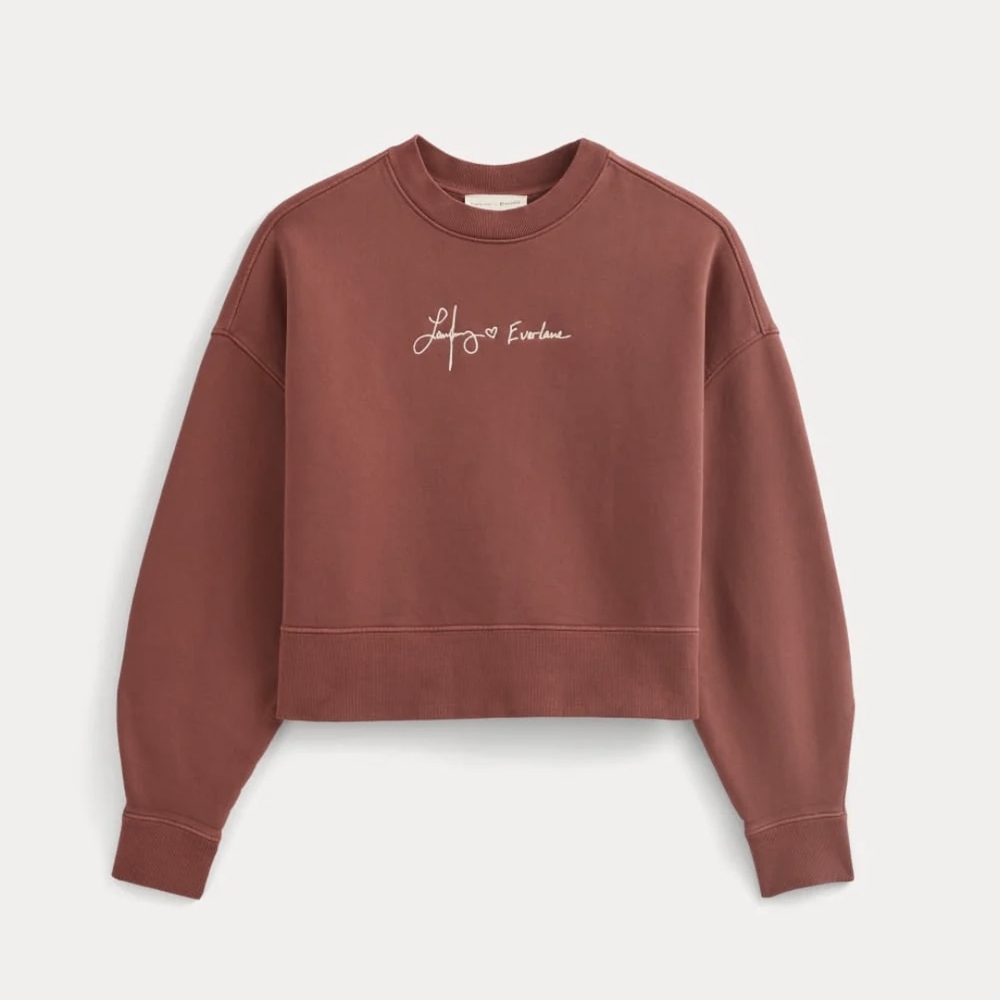 EVERLANE ❤️Laufey Foundation Cropped Sweatshirt